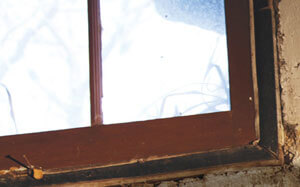 Leaky basement window Leaky basement window